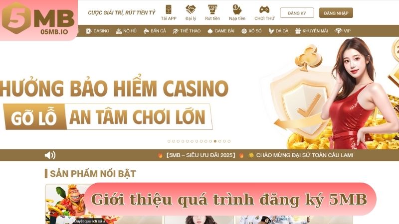 Giới thiệu quá trình đăng ký 5MB dành cho người mới