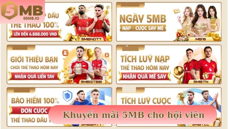 Khuyến mãi 5MB dành cho hội viên chính thức với giá trị cao