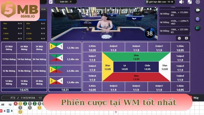 Phiên cược tại WM đảm bảo được chất lượng tốt nhất