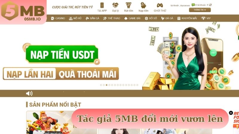 Tác giả 5MB đổi mới vươn lên