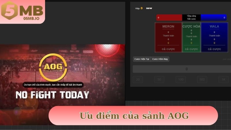 Ưu điểm của sảnh AOG được khẳng định từ ngày đầu ra mắt